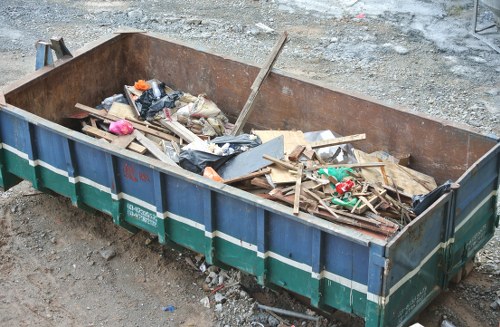 Professional office clearance team at work in London
