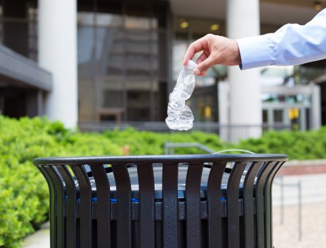 Recycling process in rubbish removal