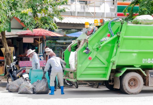 House clearance process including sorting and removal