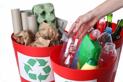 Team handling waste disposal