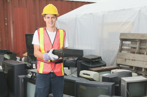Specialized clearance services being performed